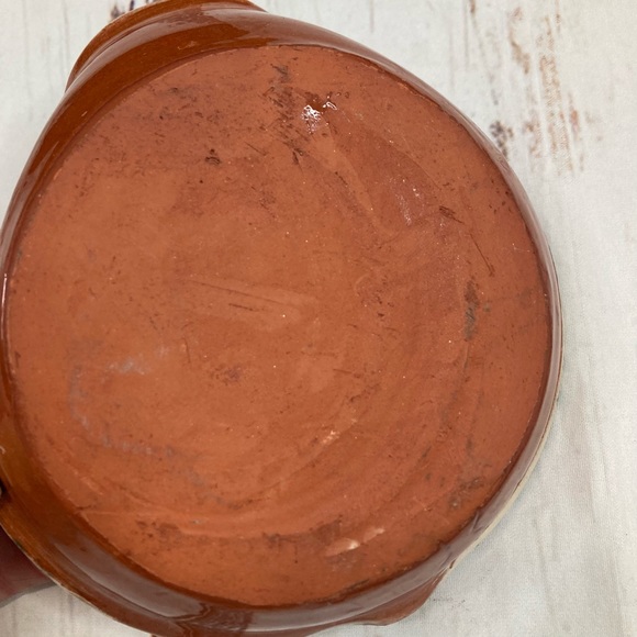 Pottery Olive Dish Signed Hand Painted & Glazed - Picture 13 of 14